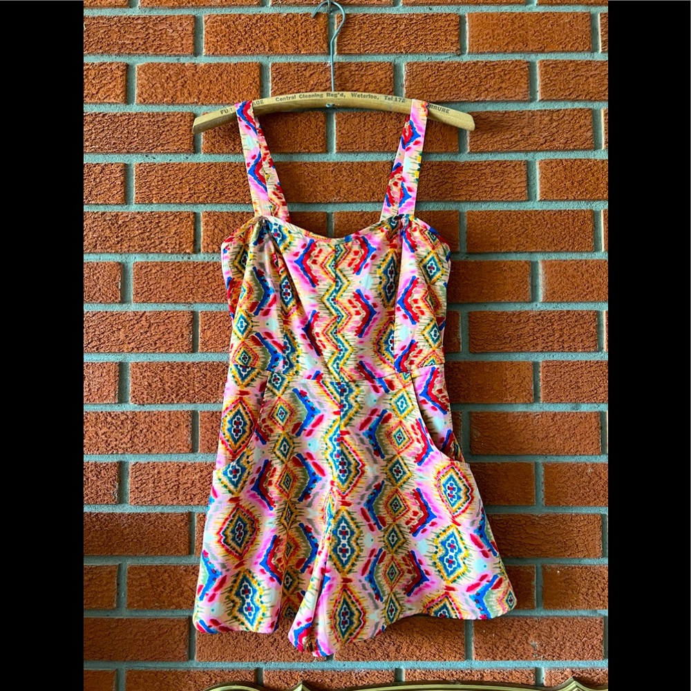 Band of Gypsies Sleeveless Romper Pink S